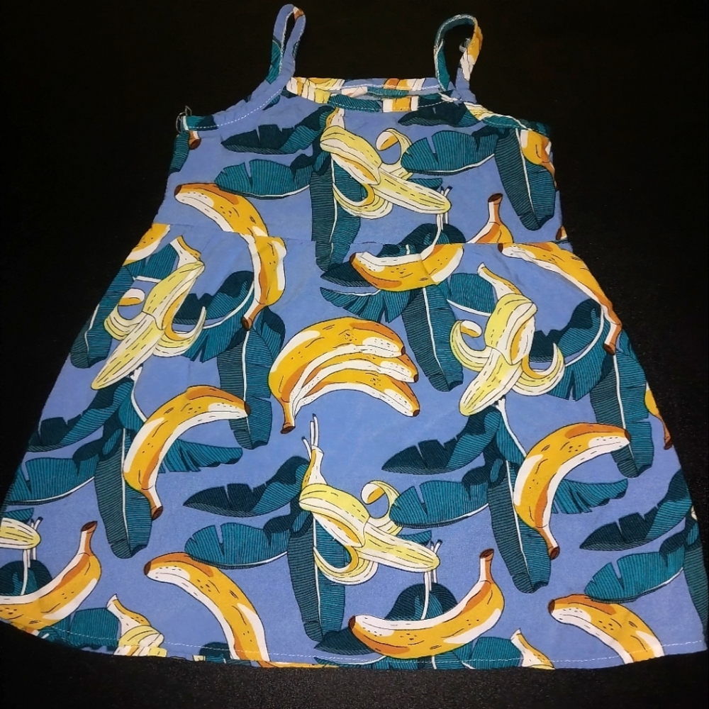 Tropical Banana Graphic dress
